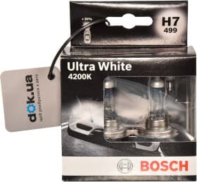 Автолампа Bosch Ultra White H7 PX26d 55 W прозоро-блакитна 1987301182