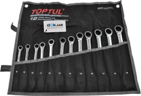 Набор ключей комбинированных трещоточных Toptul GPAQ1202 8-19 мм 12 шт