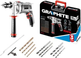 Дрель ударная Graphite 58G738 сетевая
