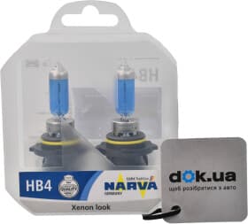 Автолампа Narva Range Power White HB4 P22d 55 W світло-блакитна 48626S2
