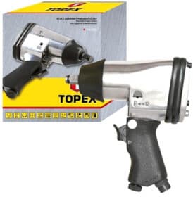 Пневмогайковерт Topex 74L002 (торцевые головки + чехол)