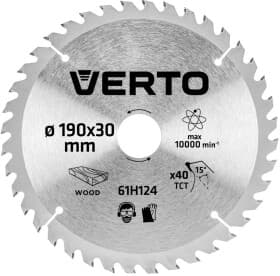 Круг відрізний Verto 61H124 190 мм