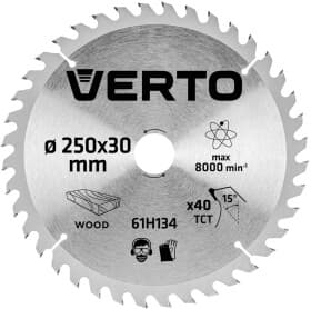 Круг отрезной Verto 61H134 250 мм Круг отрезной Verto 61H134 250 мм