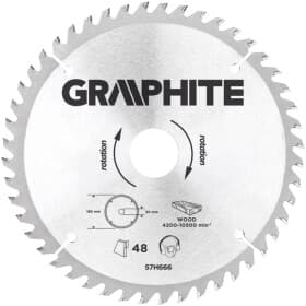 Круг відрізний Graphite 57H666 185 мм Круг відрізний Graphite 57H666 185 мм