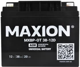 Аккумулятор для ИБП Maxion MXBP-OT38-12D MXBPOT3812D 38 Ач 12 В