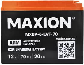 Акумулятор для ДБЖ Maxion MXBT-6-EVF-70 MXBT6EVF70 70 Аг 12 В