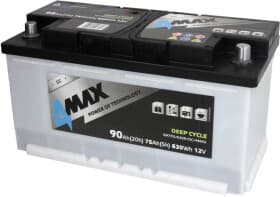 Тяговый аккумулятор 4Max Deep Cycle BAT90/630R/DC/4MAX 90 Ач 12 В