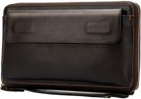 Клатч Vintage 14655 без логотипа авто колір коричневий