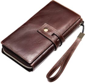 Клатч Vintage 20236 без логотипа авто колір коричневий