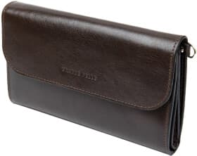Клатч Grande Pelle 11426 без логотипа авто колір коричневий