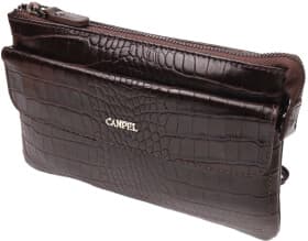 Клатч Canpellini 21547 без логотипа авто колір коричневий