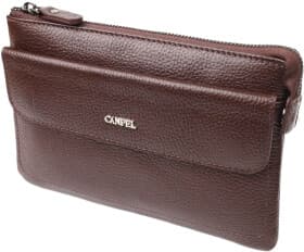 Клатч Canpellini 21548 без логотипа авто колір коричневий