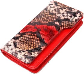 Портмоне-органайзер Canpellini 21541 без логотипа авто коричневый с красным