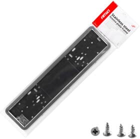 Рамка номерного знака Amio 01300 цвет серебристый