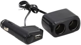 Розгалужувач прикурювача з USB Amio 01029