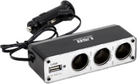 Розгалужувач прикурювача з USB Amio 01706