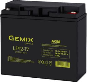 Акумулятор для ДБЖ Gemix LP LP12-17 00320022 17 Аг 12 В