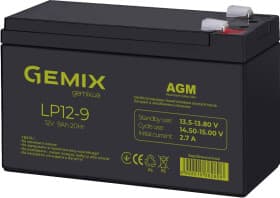 Акумулятор для ДБЖ Gemix LP LP12-9 00320029 9 Аг 12 В