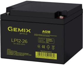 Акумулятор для ДБЖ Gemix LP LP12-26 00340027 26 Аг 12 В