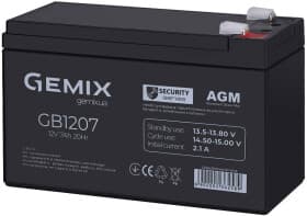 Аккумулятор для ИБП Gemix GB1207 00340034 7 Ач 12 В