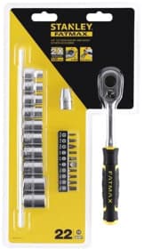 Набор торцевых головок и комплектующих Stanley FMMT82680-0 3/8" (22 пр.)