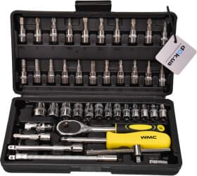 Набор торцевых головок и комплектующих WMC Tools 2462-5 1/4" (46 пр.)