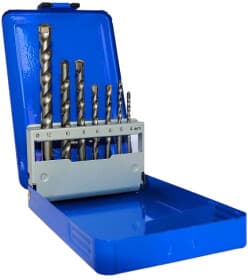 Набір свердл S&R спіральних по металу, бетону та дереву Meister 216100007 4-12 мм 7 шт.