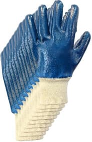 Перчатки рабочие Stark хб с нитриловым покрытием синие