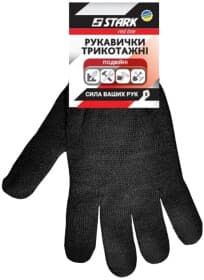 Перчатки рабочие Stark трикотажные черные
