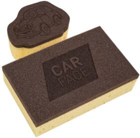 Губка Carface DOCF340010 велика губка: 170x105x50 мм; маленька губка (машинка): 105х77х50 мм