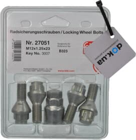 Комплект болтов-секреток с ключом Febi 27051