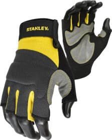 Перчатки рабочие Stanley Универсал кожанные с неопреновым покрытием черные