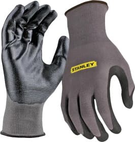 Перчатки рабочие Stanley нейлоновые с нитриловым покрытием серые