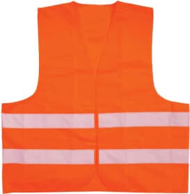 Жилет світловідбивний Steel Power помаранчевий з горизонтальними смугами