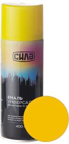 Аэрозольная краска Сила Универсальная транспортно-желтый RAL 1023 глянцевая 400 мл