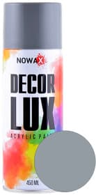 Аерозольна фарба Nowax Decor Lux світло-сіра RAL 7001 450 мл