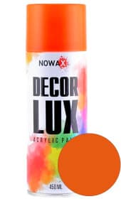 Аэрозольная краска Nowax Decor Lux оранжевый RAL 2004 450 мл