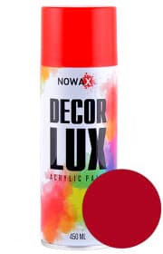 Аерозольна фарба Nowax Decor Lux сигнальна червона RAL 3001 450 мл