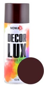 Аерозольна фарба Nowax Decor Lux чорно-червона RAL 3007 450 мл