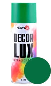 Аэрозольная краска Nowax Decor Lux мятно-зеленый RAL 6029 450 мл Аэрозольная краска Nowax Decor Lux мятно-зеленый RAL 6029 450 мл