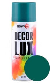 Аэрозольная краска Nowax Decor Lux опаловый зеленый RAL 6026 450 мл