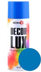 Аерозольна фарба Nowax Decor Lux небесно-синя RAL 5015 450 мл