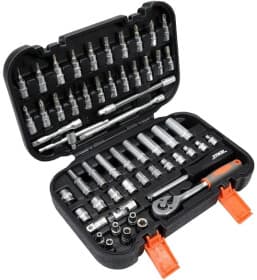 Набір торцевих головок та компонентів STHOR 58643 1/4" (56 пр.)