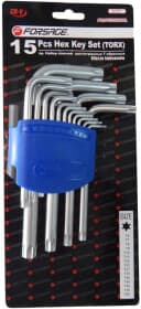 Набор ключей TORX Forsage F-5151T T6H-T60H 15 шт