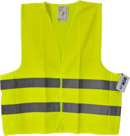 Жилет светоотражающий Vorel желтый с вертикальными полосами