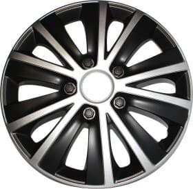 Комплект колпаков на колеса Elegant Rapid цвет черный + серебристый