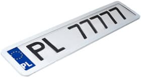 Рамка номерного знака Elegant EL100598 белый