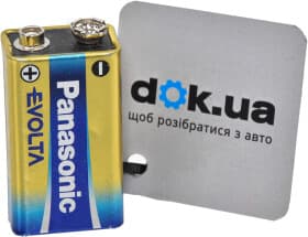 Батарейка Panasonic Evolta 6LR61EGE/1BP PP3 (Krona) 9 V 1 шт Батарейка Panasonic Evolta 6LR61EGE/1BP PP3 (Krona) 9 V 1 шт