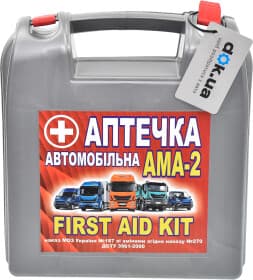 Аптечка автомобільна Vitol New АМА-2 в жорсткому чохлі 47898
