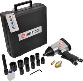 Пневмогайковерт Intertool PT-1101 (торцевые головки + чехол)